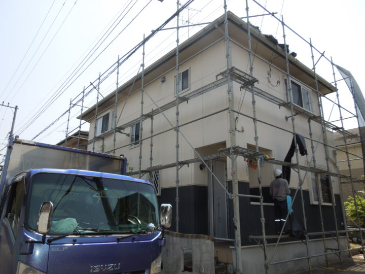 茨城・土浦市・H様邸・外壁塗装・屋根塗装・シーリング工事//茨城の土浦市・つくば市・かすみがうら市・牛久市・龍ヶ崎市・取手市・阿見町で外壁塗装・屋根塗装をするならハウスメイク牛久へ