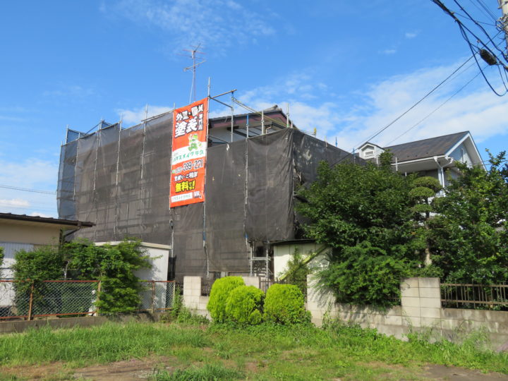 茨城県　龍ヶ崎市のT様　外壁・屋根塗装工事はハウスメイク牛久