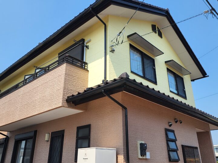 茨城県牛久市さくら台　窯業系サイディング外壁塗装完成！